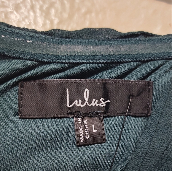 Lulus Seriously Sensational Emerald Strapless Tiered Maxi Dress L Wedding Party - Picture 9 of 9